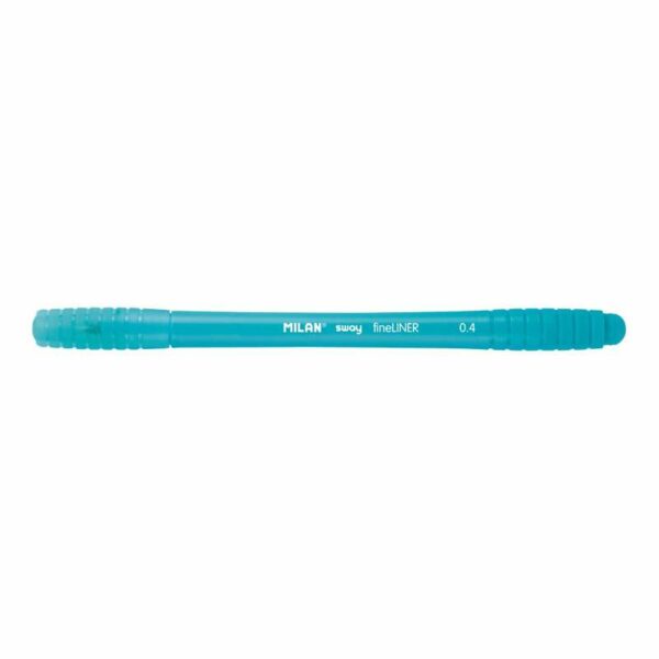 Milan Sway Fineliner Rotulador - Punta Fina 0.4mm - Ergonomico - Tinta al Agua - Color Azul Claro