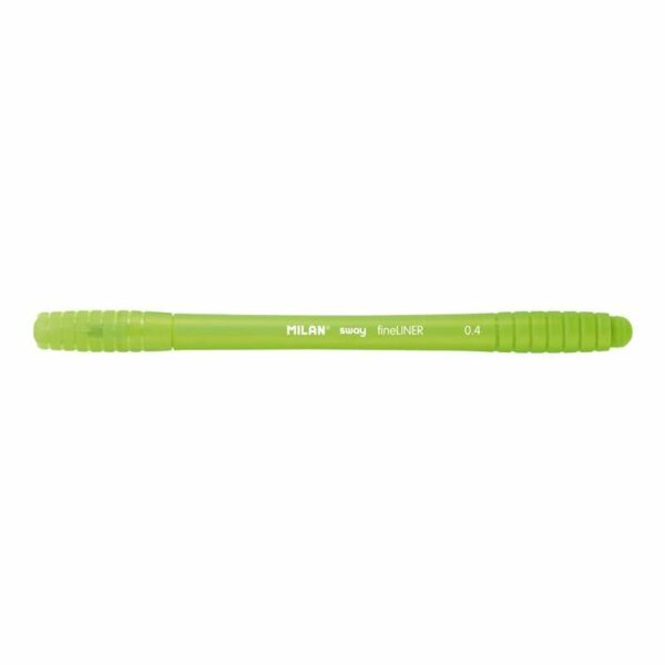 Milan Sway Fineliner Rotulador - Punta Fina 0.4mm - Ergonomico - Tinta al Agua - Color Verde Claro