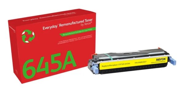 Xerox Everyday HP C9732A Amarillo Cartucho de Toner Remanufacturado - Reemplaza 645A