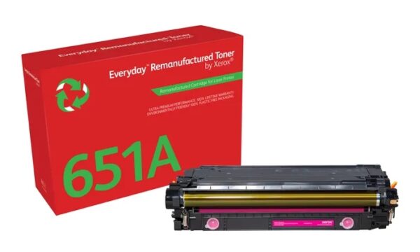 Xerox Everyday HP CE343A/CE743A/CE273A Magenta Cartucho de Toner Remanufacturado - Reemplaza 651A/307A/650A