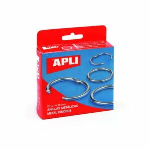 Apli Pack de 10 Anillas Metalicas Articuladas ?46 mm