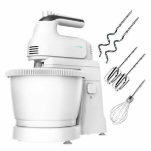 Cecotec PowerTwist 500 Gyro Batidora de Varillas 500W - Bol Autogiratorio de 3,5L - 5 Niveles de Velocidad - Funcion Turbo - Dise?o Ergonomico