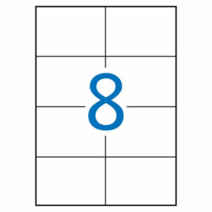 Apli Etiquetas Blancas Permanentes para Laser 105.0 x 74.0mm 250 Hojas