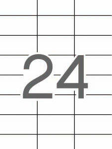Apli Etiquetas Translucidas Resistentes Intemperie 70.0 x 37.0mm 20 Hojas