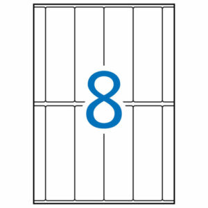 Apli Etiquetas A5 Blancas 31.0 x 100.0mm 15 Hojas