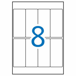 Apli Etiquetas A5 Blancas 36.0 x 82.0mm 15 Hojas