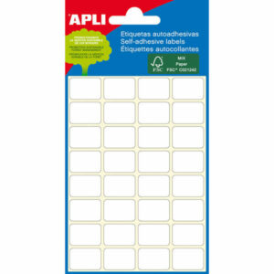 Apli Etiquetas Minibolsa Blancas ? 19.0mm 6 Hojas