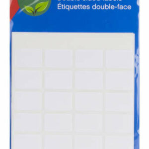 Apli Etiquetas Doble Frontal Blancas 12.0 x 18.0mm