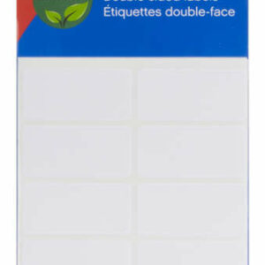 Apli Etiquetas Doble Frontal Blancas 19.0 x 40.0mm