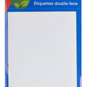 Apli Etiquetas Doble Frontal Blancas 34.0 x 67.0mm