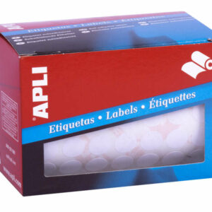 Apli Rollo Etiquetas Blancas Permanentes ? 13.0mm