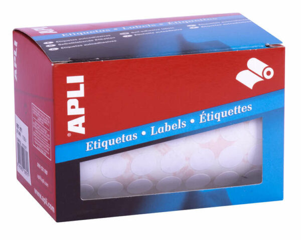 Apli Rollo Etiquetas Blancas Permanentes ? 13.0mm