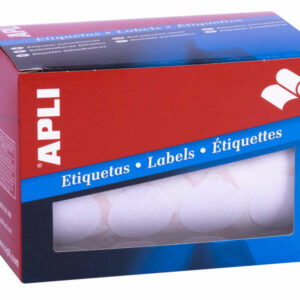 Apli Rollo Etiquetas Blancas Permanentes ? 25.0mm