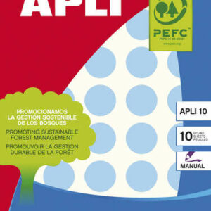 Apli Etiquetas 10 Azules ? 19mm 8 Hojas