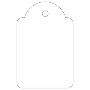 Apli Etiquetas Colgantes Blancas 28 x 43mm 100 U.