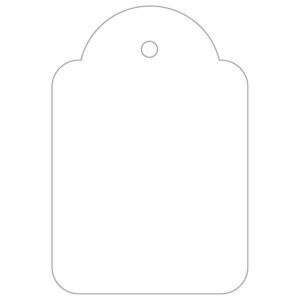 Apli Pack de 500 Etiquetas Colgantes 36x53mm - Agujero Preperforado - Con Hilo de Poliester Blanco - Color Blanco