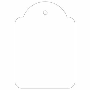 Apli Pack de 400 Etiquetas Colgantes 45x65mm - Agujero Preperforado - Con Hilo de Poliester Blanco - Color Blanco