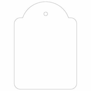 Apli Pack de 400 Etiquetas Colgantes 50x70mm - Con Hilo de Poliester Blanco Ajustable - Color Blanco