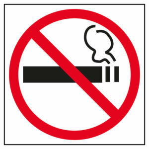 Apli Pegatina en PVC de Se?alizacion Prohibido Fumar 114x114mm - Adhesivo Permanente