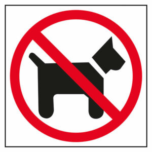 Apli Etiqueta Se?alizacion Prohibido Perros 1 U.