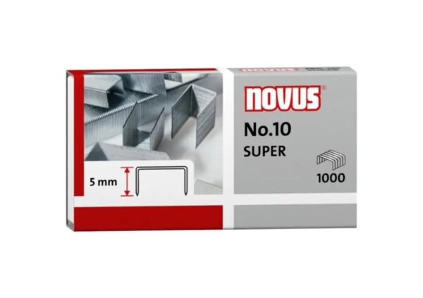 Novus N? 10 Super Caja de 1000 Grapas N? 10 Galvanizadas