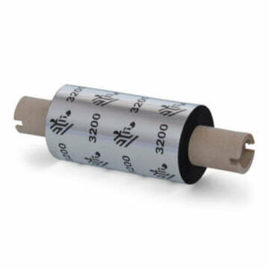 Zebra ZipShip 3200 Pack de 12 Cintas de Transferencia Termica Original - Cintas de mezcla Cera/Resina - Nucleo 12.7mm, Ancho 64mm, Longitud 74m