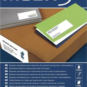 Multi3 Pack de 2700 Etiquetas Blancas Tama?o 70x30mm - 100 Hojas x 27 Etiquetas - Aptas para Imprimir