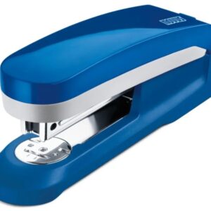Novus Evolution E 25 Grapadora + Caja de 200 Grapas 24/6 - Hasta 25 Hojas - Grapado Cerrado, Abierto y Clavado - Color Azul