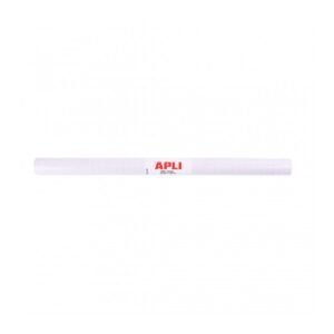 Apli Rollo de Polipropileno Transparente - Adhesivo Reposicionable - Sistema Easy Peel - Cuadricula de Precision - Alta Resistencia a Ara?azos y Roturas - No Amarillea