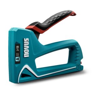 Novus J13 Clavadora/Grapadora - Para Grapas de 4 a 10mm - Carga Inferior con Desbloqueo de Seguridad - Bloqueo del Mango - Indicador de Cantidad de Grapas Restante