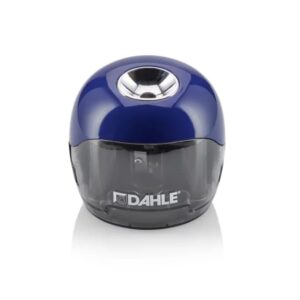 Dahle 250 Afilalapices Electrico - Para Lapices de ? 8mm - Gran Deposito Transparente - Alimentacion con Pilas AA - ColorAzul