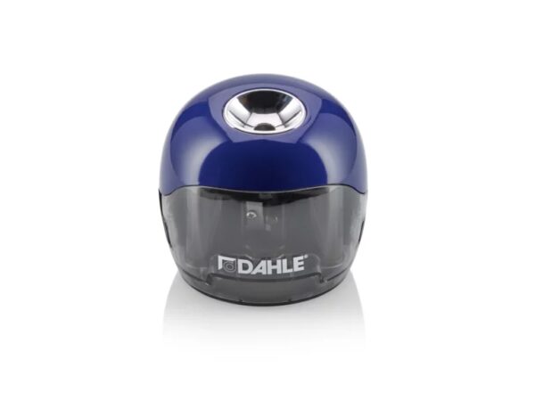Dahle 250 Afilalapices Electrico - Para Lapices de ? 8mm - Gran Deposito Transparente - Alimentacion con Pilas AA - ColorAzul